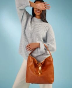 Florentine Logo Lock Shoulder Bag Natural -Dooney & Bourke 8L0882 ILD lifestyle 1