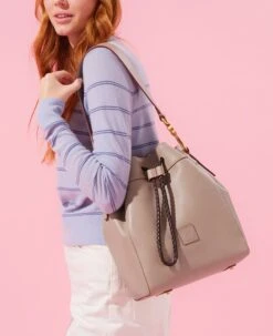 Florentine Hattie Drawstring Salmon 27 Florentine Hattie Drawstring Salmon -Dooney & Bourke 8L1058 ILD lifestyle 1