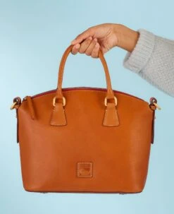 Florentine Domed Satchel Brown Tmoro 26 Florentine Domed Satchel Brown Tmoro -Dooney & Bourke 8L2327 ILD lifestyle 1