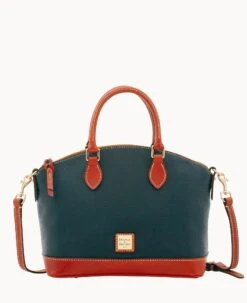 Pebble Grain Darcy Satchel Red 35 Pebble Grain Darcy Satchel Red -Dooney & Bourke B0239G AWBLPATN
