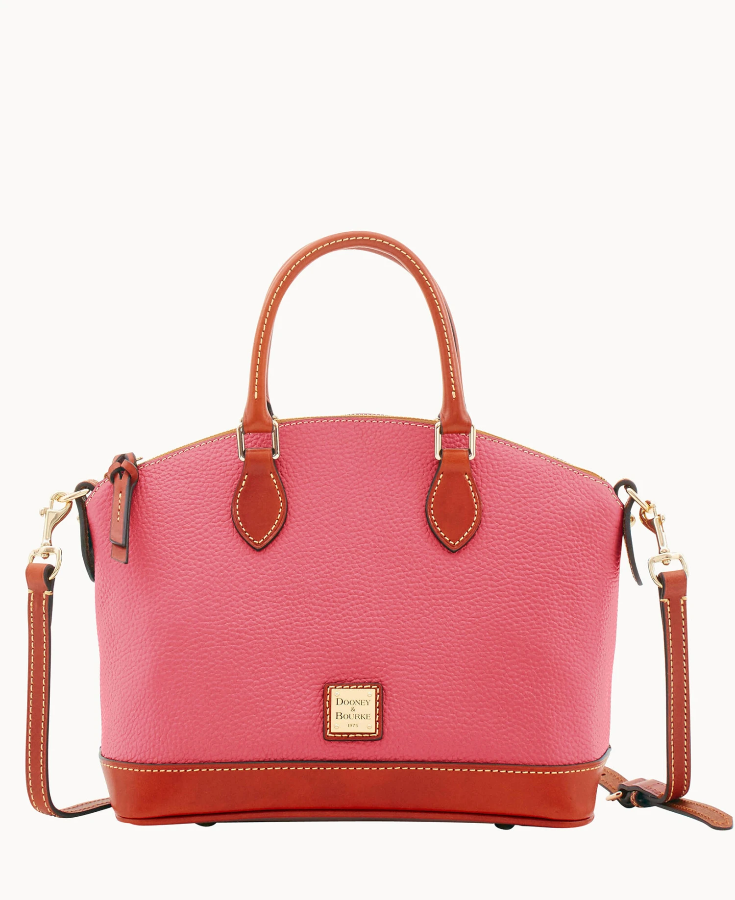 Pebble Grain Darcy Satchel Red 15 Pebble Grain Darcy Satchel Red - Image 15