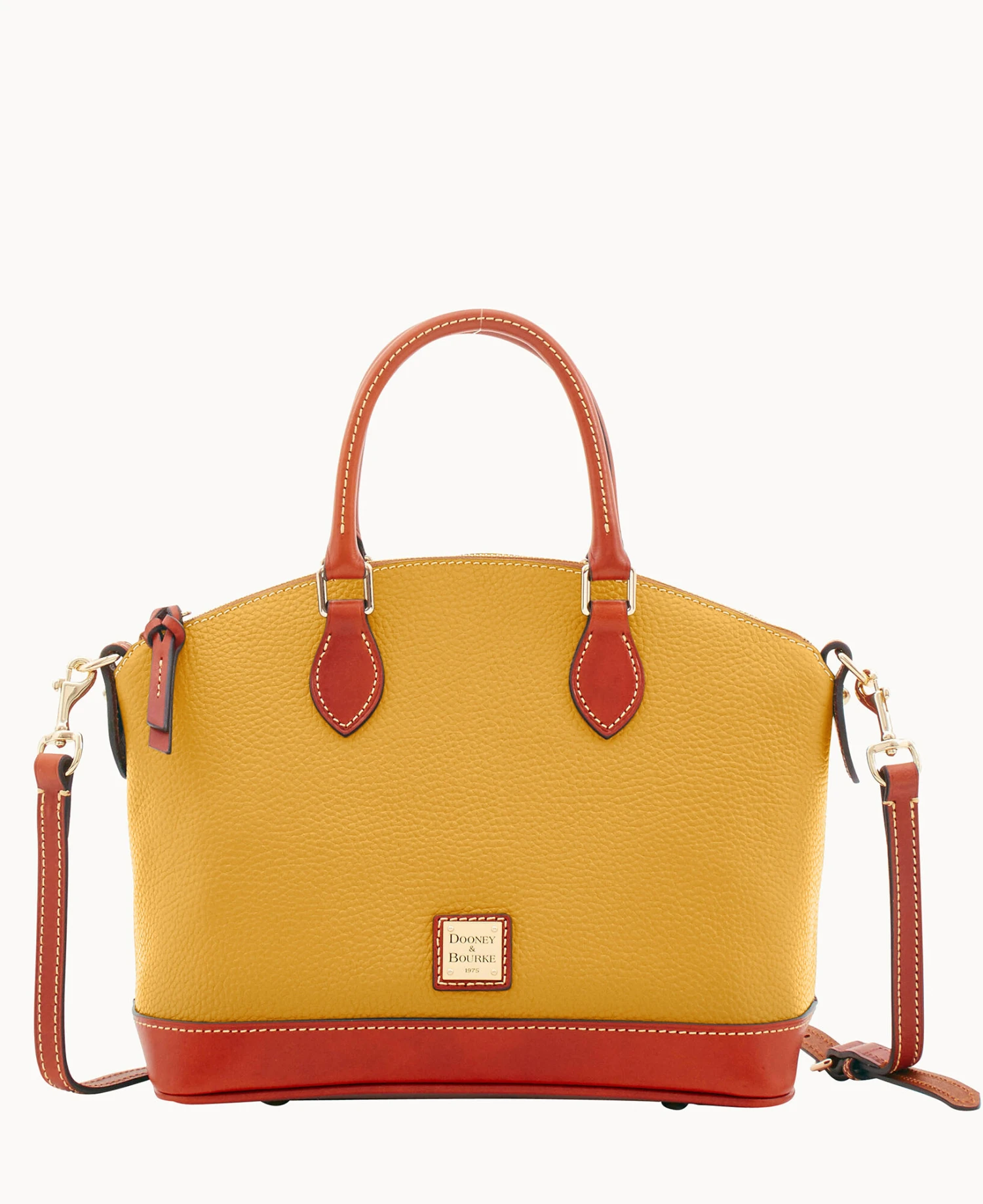 Pebble Grain Darcy Satchel Red 14 Pebble Grain Darcy Satchel Red - Image 14