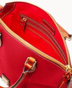 Pebble Grain Darcy Satchel Red 23 Pebble Grain Darcy Satchel Red -Dooney & Bourke B0239G AWRDPATN ALT2