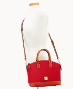 Pebble Grain Darcy Satchel Red 29 Pebble Grain Darcy Satchel Red -Dooney & Bourke B0239G AWRDPATN ALT4 1