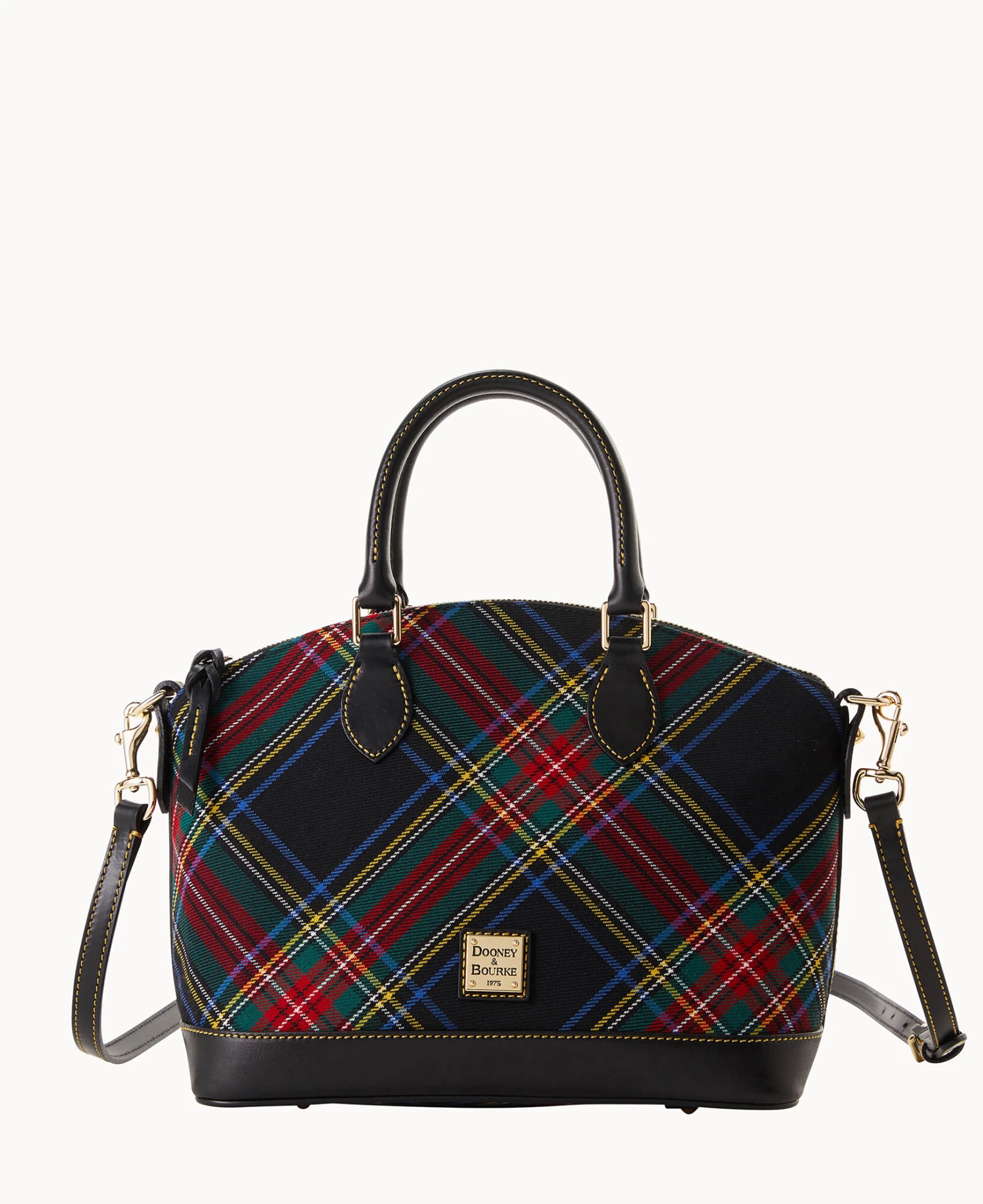Tartan Darcy Satchel White 11 Tartan Darcy Satchel White - Image 11