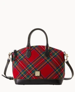 Tartan Darcy Satchel White 26 Tartan Darcy Satchel White -Dooney & Bourke B0239G TTRDPABL