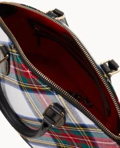 Tartan Darcy Satchel White 22 Tartan Darcy Satchel White -Dooney & Bourke B0239G TTWHPABL ALT2 1