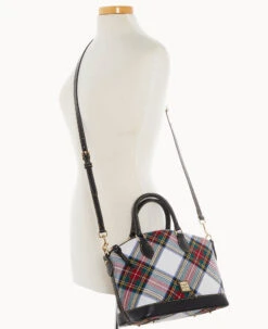 Tartan Darcy Satchel White 18 Tartan Darcy Satchel White -Dooney & Bourke B0239G TTWHPABL ALT4
