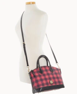 Tucker Darcy Satchel Red 13 Tucker Darcy Satchel Red -Dooney & Bourke B0239G TURDPABL ALT4