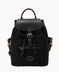 Nylon Small Allie Backpack Black Black 17 Nylon Small Allie Backpack Black Black -Dooney & Bourke B0250G INBLPABL 1