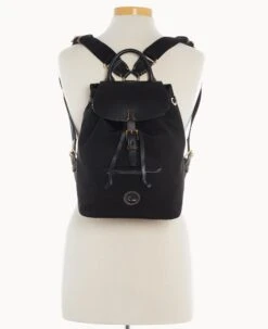 Nylon Small Allie Backpack Black Black 20 Nylon Small Allie Backpack Black Black -Dooney & Bourke B0250G INBLPABL ALT4 1