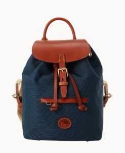 Nylon Small Allie Backpack Black Black 24 Nylon Small Allie Backpack Black Black -Dooney & Bourke B0250G INNVPATN