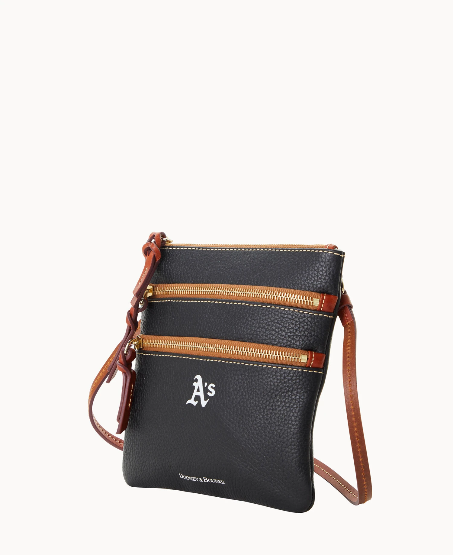 MLB Athletics N S Triple Zip Crossbody ATHLETICS 2 MLB Athletics N S Triple Zip Crossbody ATHLETICS - Image 2