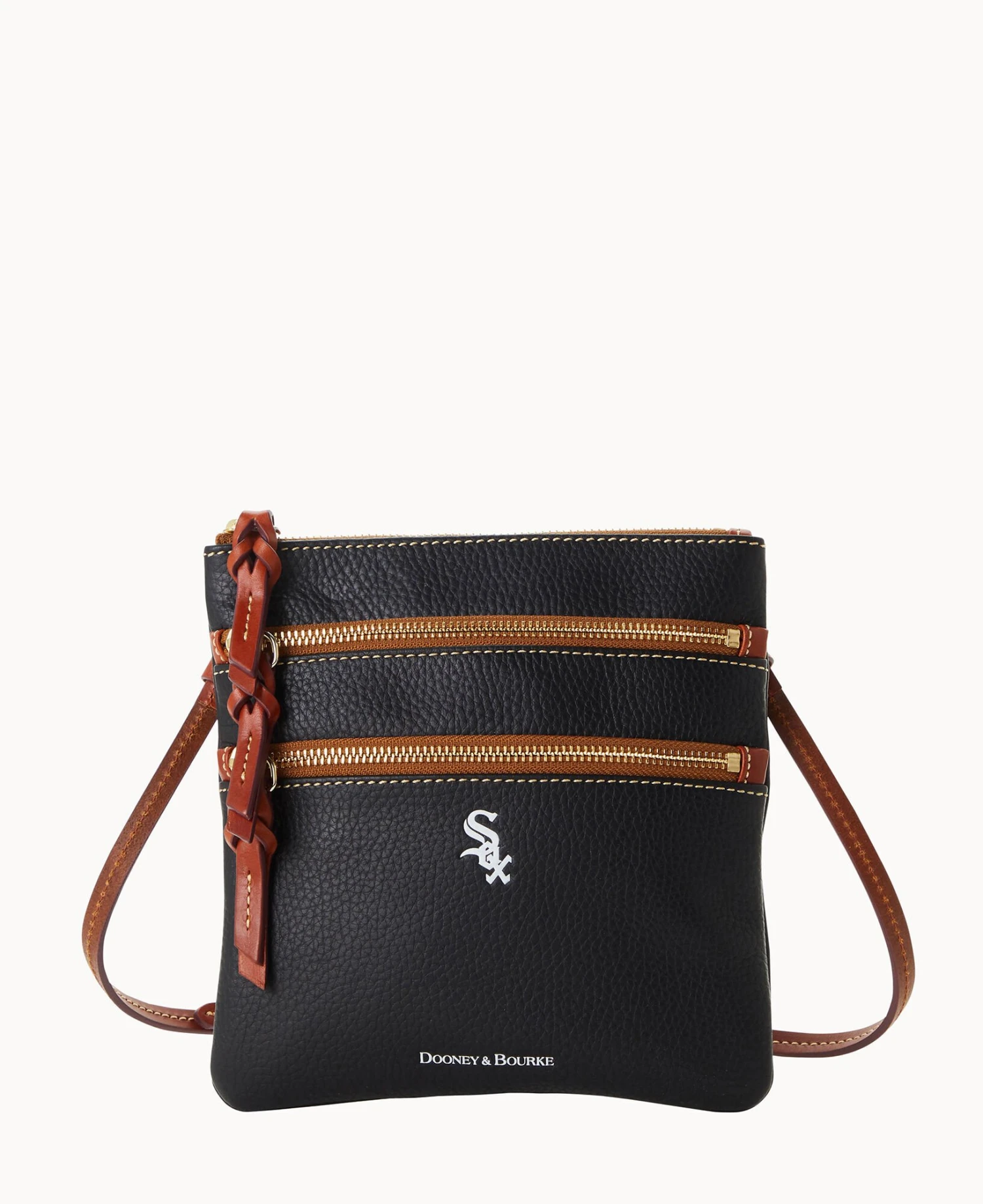 MLB White Sox N S Triple Zip Crossbody WHITE SOX 5 MLB White Sox N S Triple Zip Crossbody WHITE SOX - Image 5