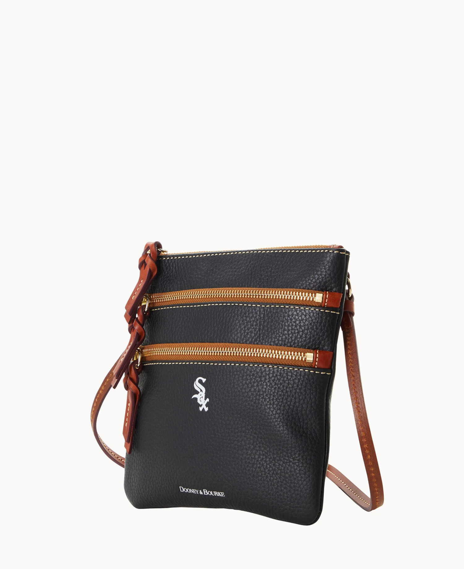 MLB White Sox N S Triple Zip Crossbody WHITE SOX 2 MLB White Sox N S Triple Zip Crossbody WHITE SOX - Image 2