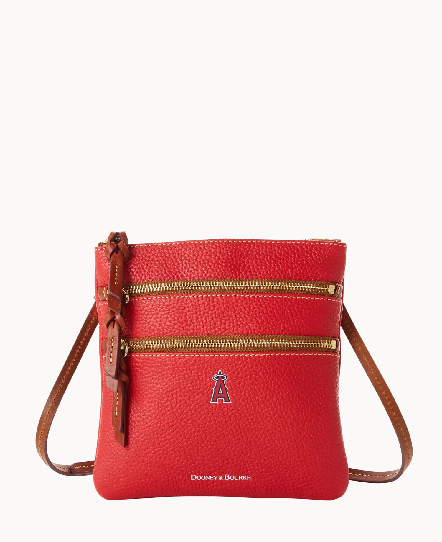 MLB Angels N S Triple Zip Crossbody ANGELS 9 MLB Angels N S Triple Zip Crossbody ANGELS - Image 9