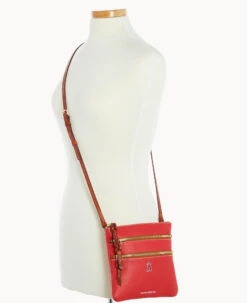 MLB Angels N S Triple Zip Crossbody ANGELS 12 MLB Angels N S Triple Zip Crossbody ANGELS -Dooney & Bourke B0298G AWRDPATNANGL ALT4