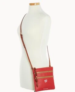 MLB Nationals N S Triple Zip Crossbody NATIONALS -Dooney & Bourke B0298G AWRDPATNNTNL ALT4 1