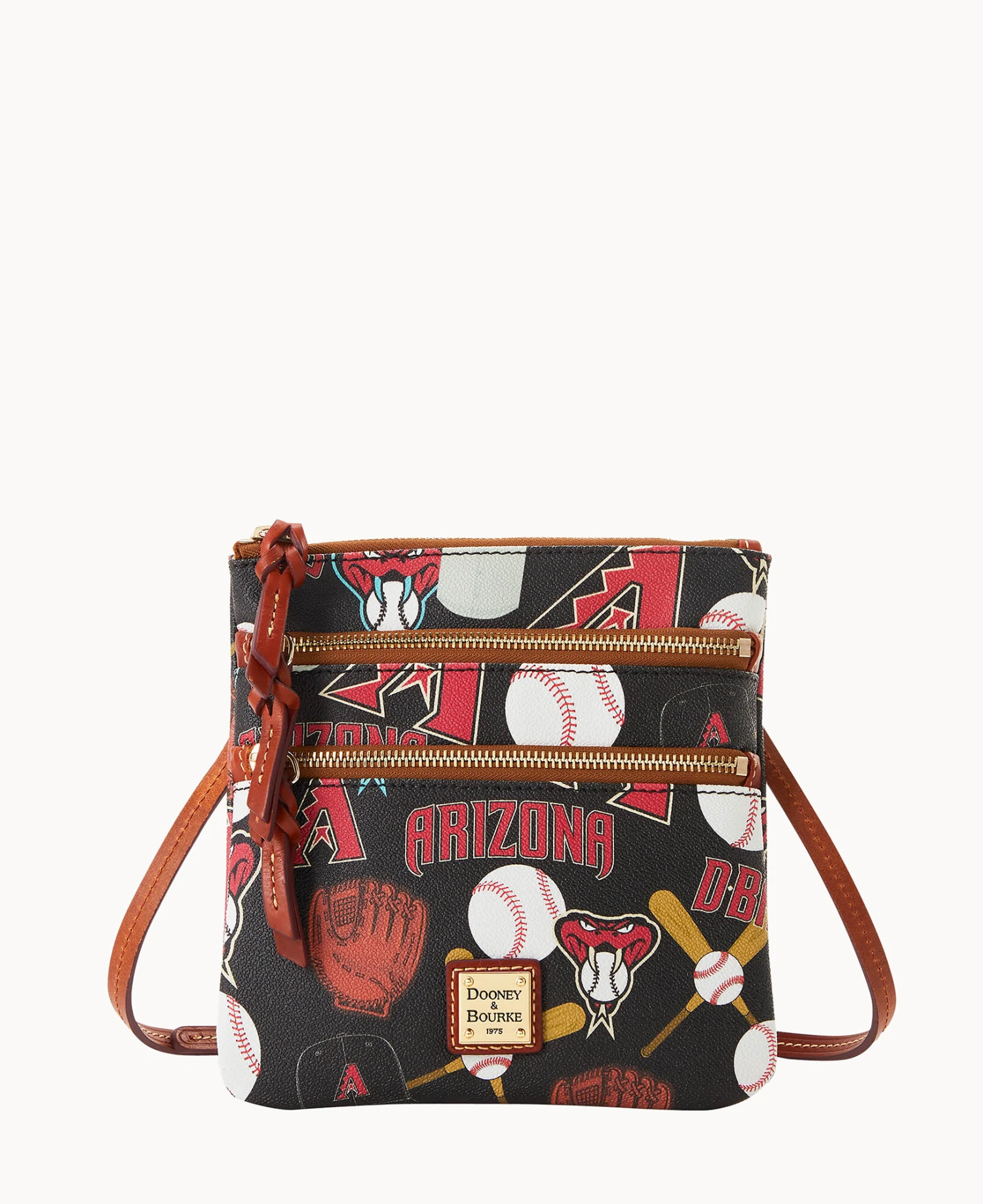 MLB Diamondbacks N S Triple Zip Crossbody DIAMONDBACKS 9 MLB Diamondbacks N S Triple Zip Crossbody DIAMONDBACKS - Image 9