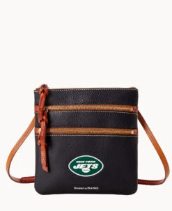 NFL Jets Triple Zip Crossbody JETS -Dooney & Bourke B0298H AWBLPATNJETS 2