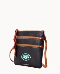 NFL Jets Triple Zip Crossbody JETS -Dooney & Bourke B0298H AWBLPATNJETS ALT1 1