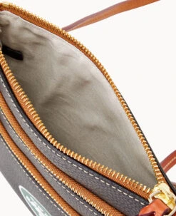 NFL Jets Triple Zip Crossbody JETS -Dooney & Bourke B0298H AWBLPATNJETS ALT2