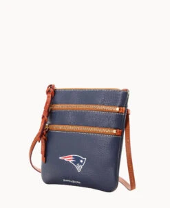 NFL Patriots Triple Zip Crossbody PATRIOTS -Dooney & Bourke B0298H AWNVPATNPATR ALT1
