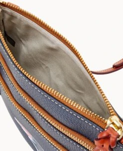NFL Patriots Triple Zip Crossbody PATRIOTS -Dooney & Bourke B0298H AWNVPATNPATR ALT2 1