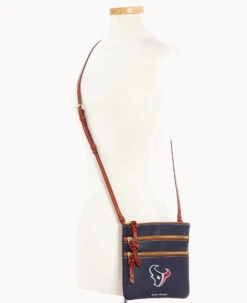 NFL Texans Triple Zip Crossbody TEXANS -Dooney & Bourke B0298H AWNVPATNTEXA ALT4