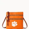 Collegiate Clemson University Triple Zip Crossbody CLEMSON