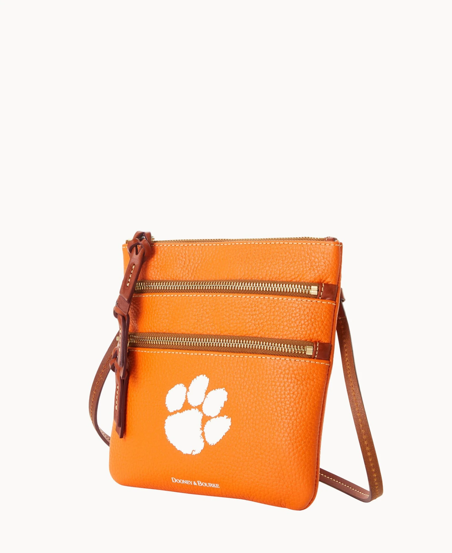 Collegiate Clemson University Triple Zip Crossbody CLEMSON 6 Collegiate Clemson University Triple Zip Crossbody CLEMSON - Image 6