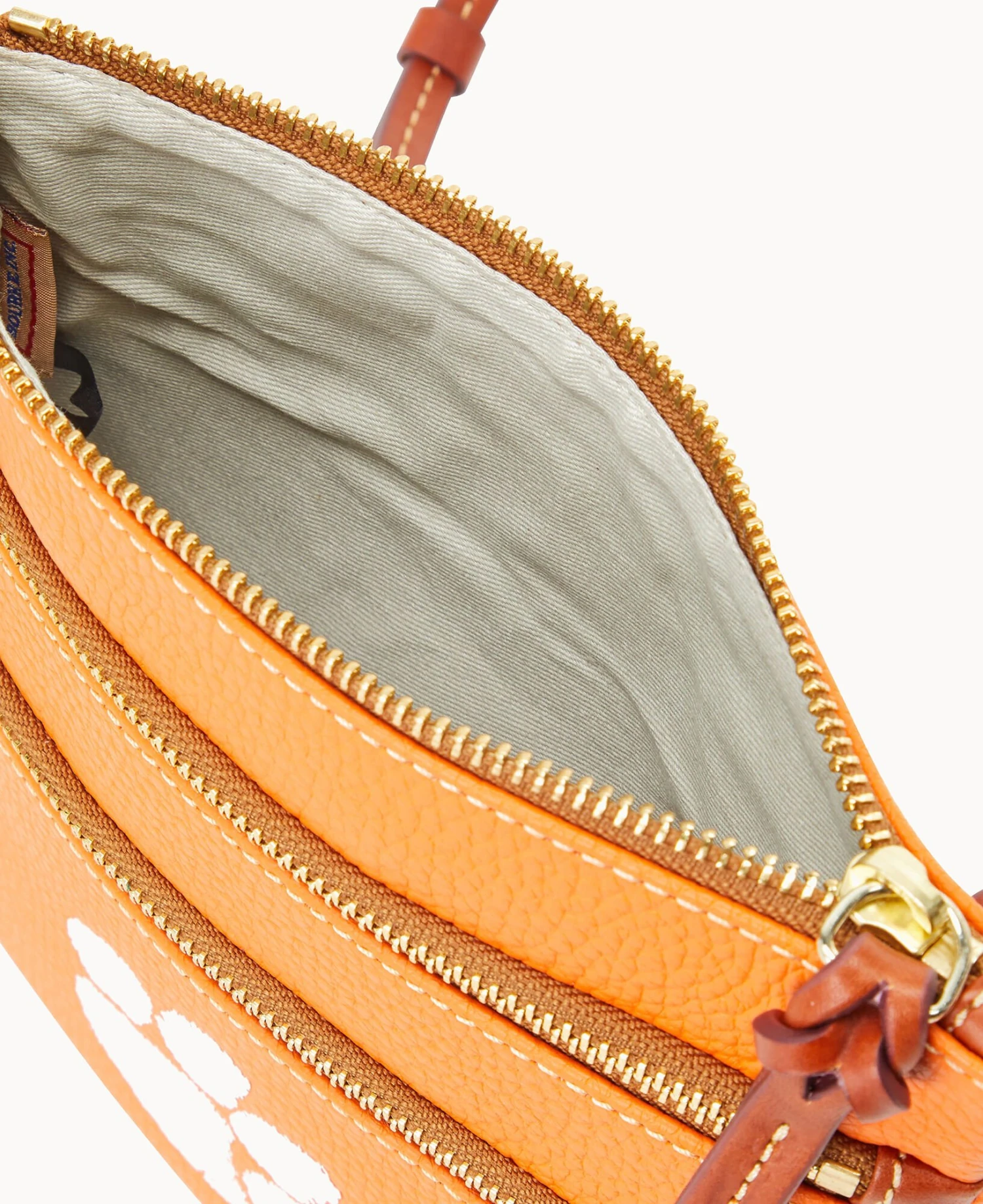 Collegiate Clemson University Triple Zip Crossbody CLEMSON 7 Collegiate Clemson University Triple Zip Crossbody CLEMSON - Image 7