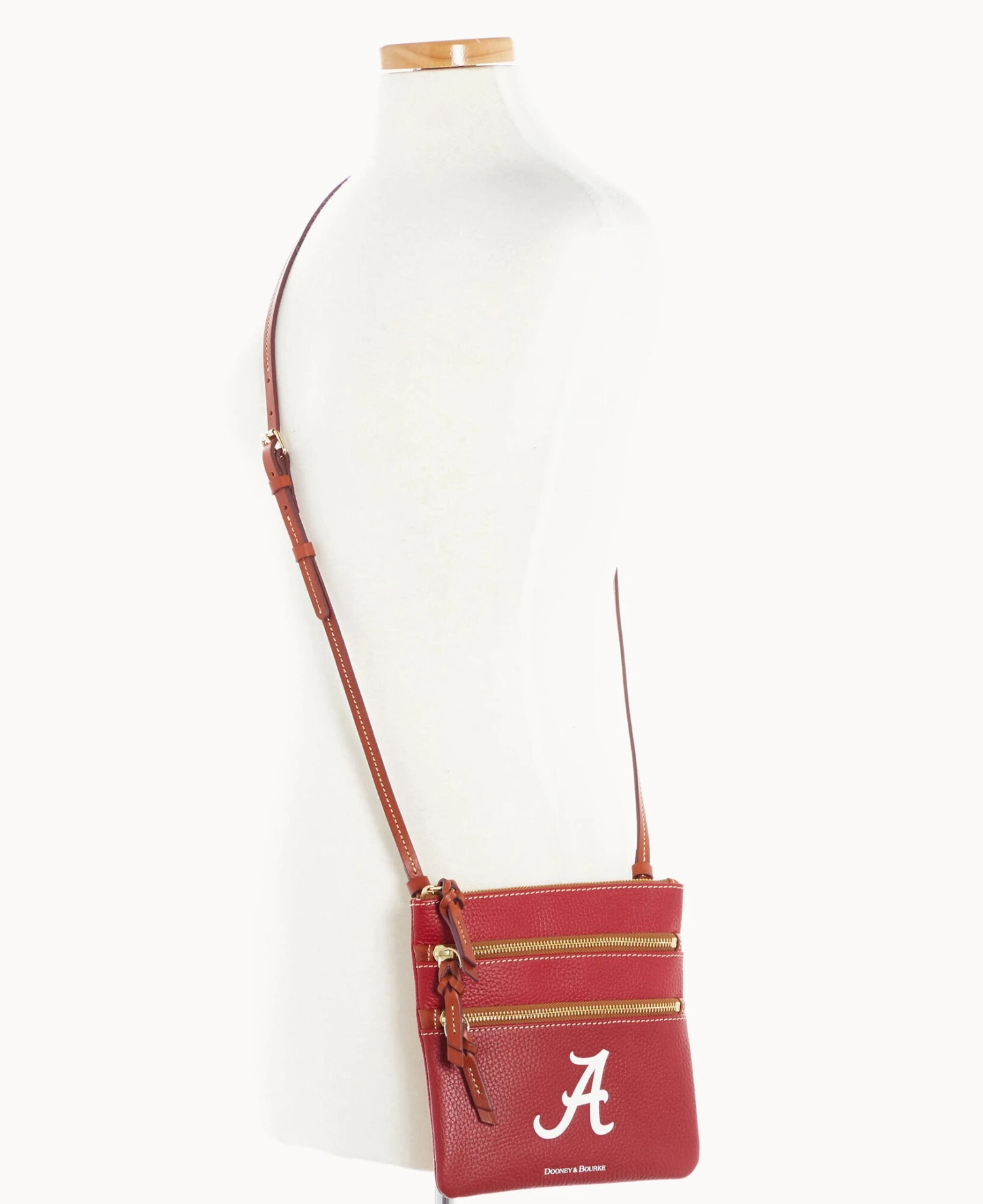 Collegiate University Of Alabama Triple Zip Crossbody U OF ALABAMA 8 Collegiate University Of Alabama Triple Zip Crossbody U OF ALABAMA - Image 8