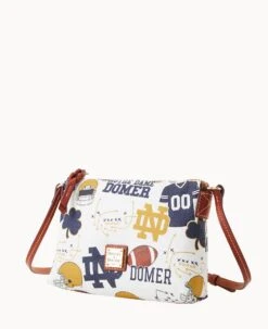 Collegiate University Of Notre Dame Crossbody Pouchette NOTRE DAME -Dooney & Bourke B0299G QXMWPATNNTRE ALT1 1