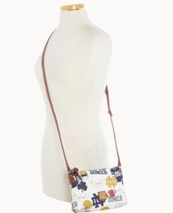 Collegiate University Of Notre Dame Crossbody Pouchette NOTRE DAME -Dooney & Bourke B0299G QXMWPATNNTRE ALT4 1