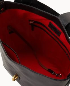 Florentine Lily Bucket Black Black 20 Florentine Lily Bucket Black Black -Dooney & Bourke B0546D SCBLSCBL ALT2 1