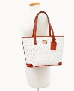 Ostrich Charleston Bone -Dooney & Bourke B0592G OTBOPATN ALT4 1