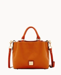 Pebble Grain Mini Barlow Caramel -Dooney & Bourke B0736G AWCAPATNO000 2