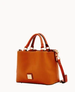 Pebble Grain Mini Barlow Caramel -Dooney & Bourke B0736G AWCAPATNO000 ALT1