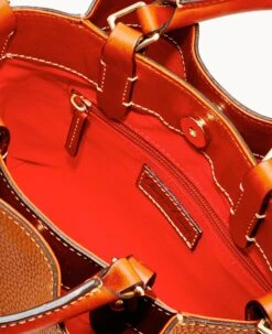 Pebble Grain Mini Barlow Caramel -Dooney & Bourke B0736G AWCAPATNO000 ALT2 1