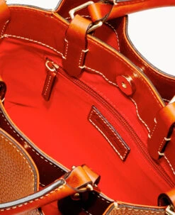 Pebble Grain Mini Barlow Caramel -Dooney & Bourke B0736G AWCAPATNO000 ALT2