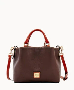 Pebble Grain Mini Barlow Caramel -Dooney & Bourke B0736G AWCSPATN
