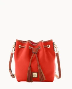 Pebble Grain Aimee Crossbody Red -Dooney & Bourke B0783G AWGEPATN