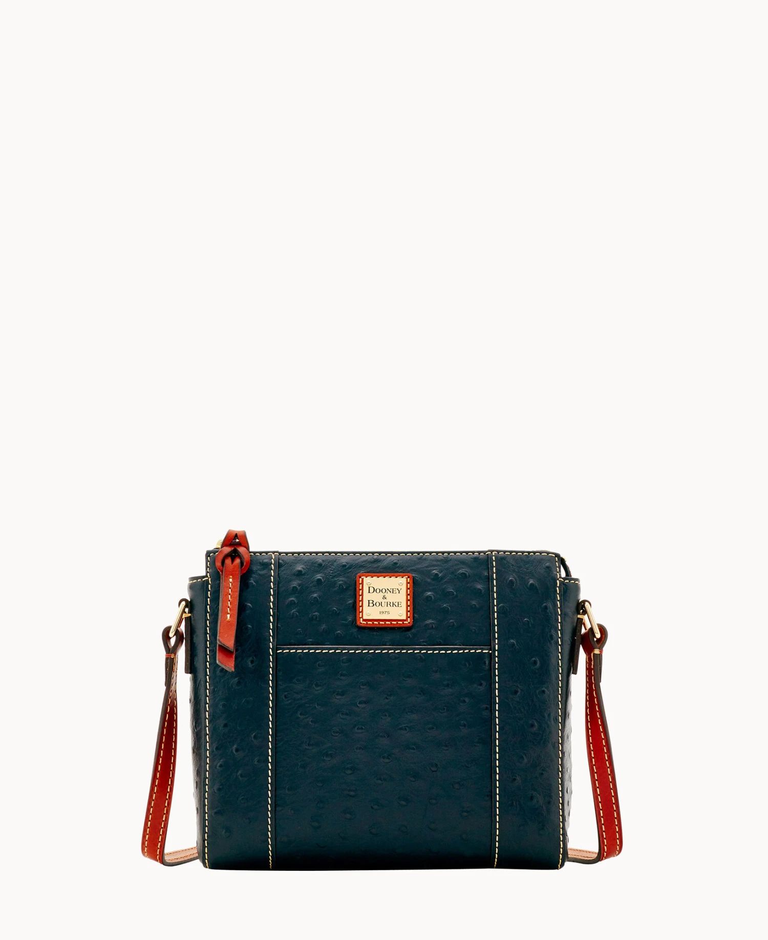 Ostrich Lexington Crossbody Black 1 Ostrich Lexington Crossbody Black