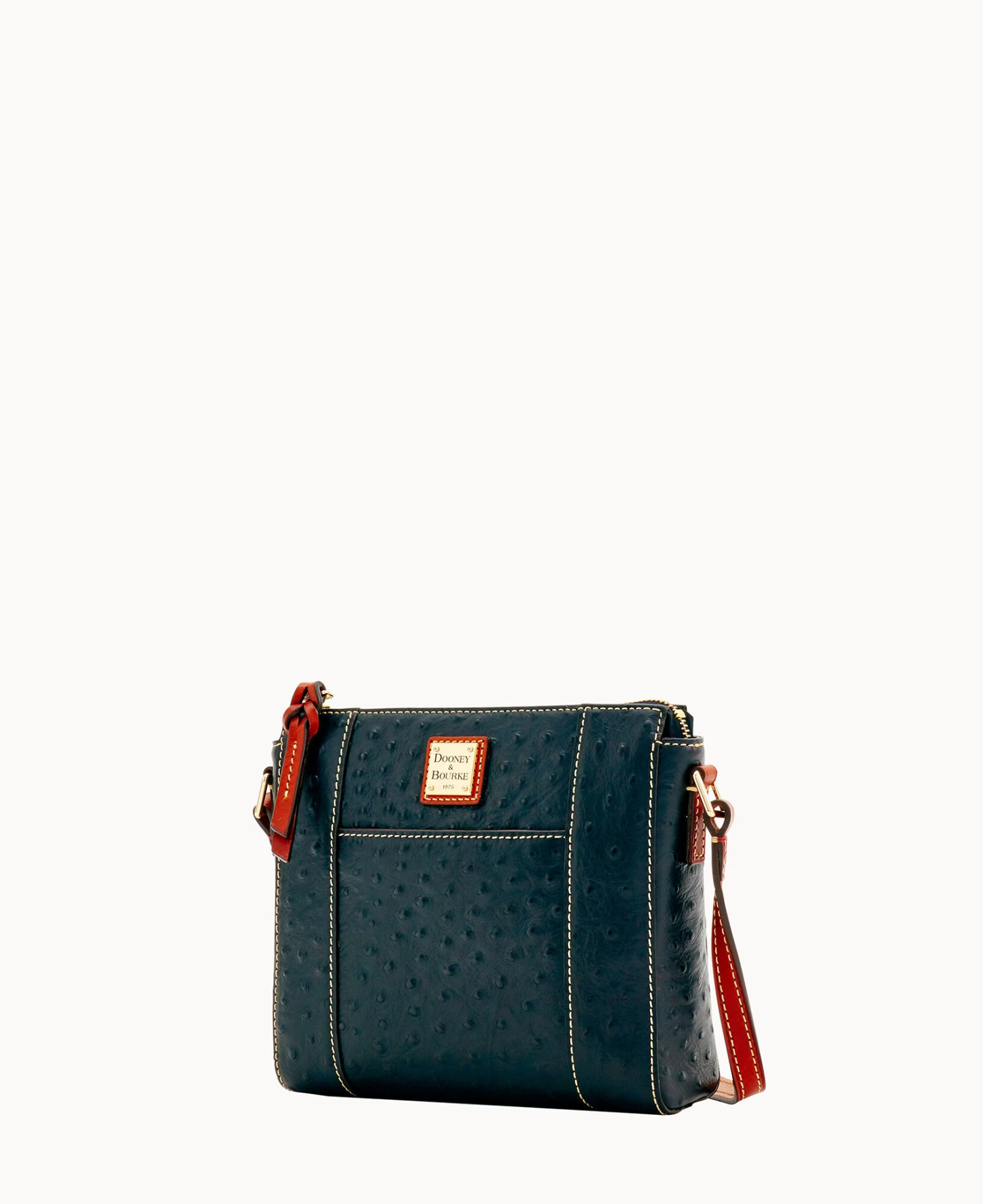 Ostrich Lexington Crossbody Black 3 Ostrich Lexington Crossbody Black - Image 3