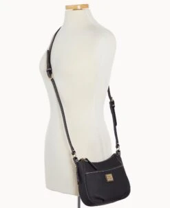 Pebble Grain Margo Crossbody Black Black 29 Pebble Grain Margo Crossbody Black Black -Dooney & Bourke B0875G AWBLPABL ALT4 1