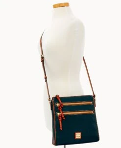 Pebble Grain Large Peyton Triple Zip Black -Dooney & Bourke B0888G AWBLPATNQ000 ALT4