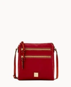 Pebble Grain Large Peyton Triple Zip Black -Dooney & Bourke B0888G AWCBPATN