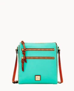 Pebble Grain Large Peyton Triple Zip Black -Dooney & Bourke B0888G AWJDPATN