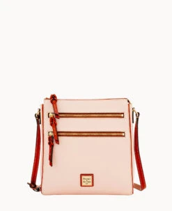 Pebble Grain Large Peyton Triple Zip Black -Dooney & Bourke B0888G AWZLPATNQ000